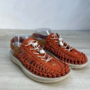 KEEN Uneek Sandals Women Size 8 Orange Braided Cord Water Shoes SAMPLE